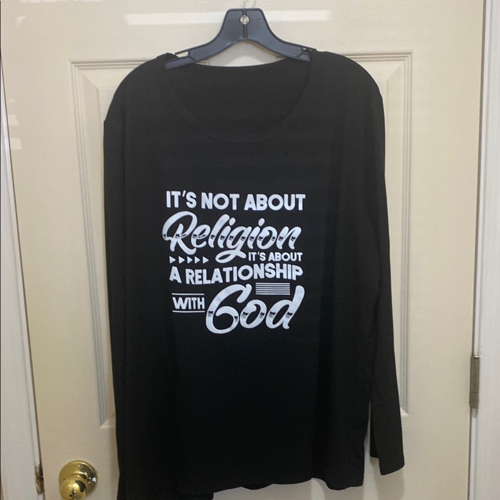 Black Long Sleeve Graphic Tee